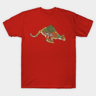 cat running background T-Shirt